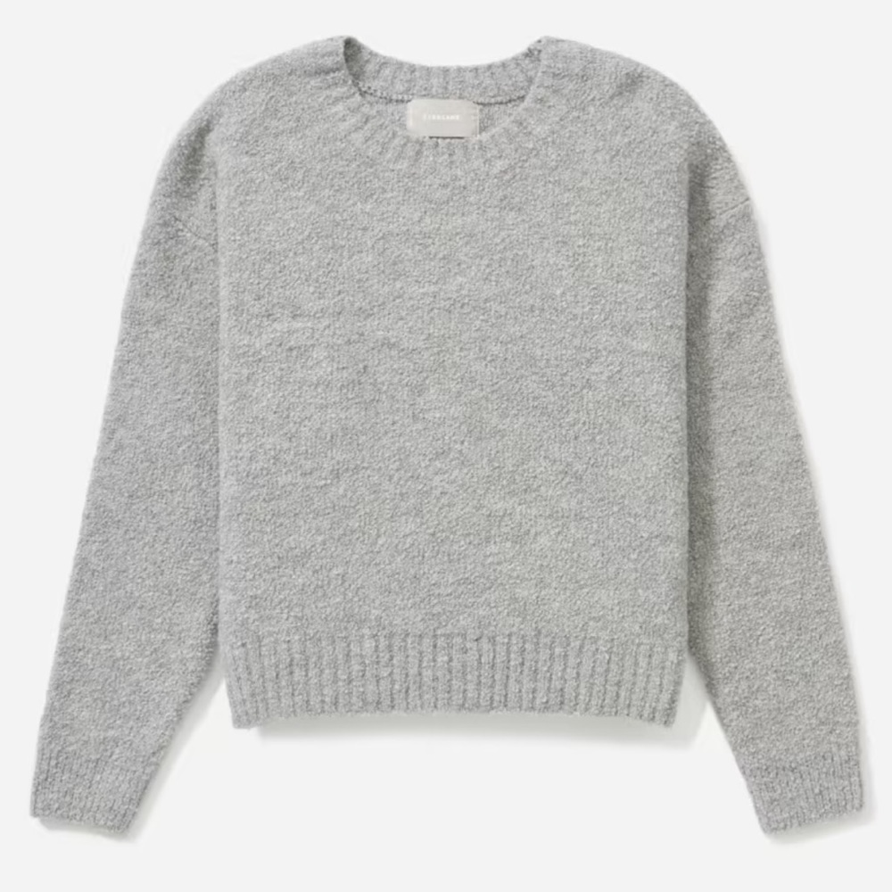 Everlane The Teddy Crew Neck Sweater Heathered
Grey size XS